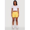 thumbnail image 1 of Womens Chic Drawstring High Waisted Sweatshorts with Fixed Cuffs, 1 of 5