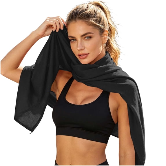 Womens Chiffon Shawl and Scarf Lightweight Solid Color Soft Wrap for Evening Dresses Party Accessory Black Free Size