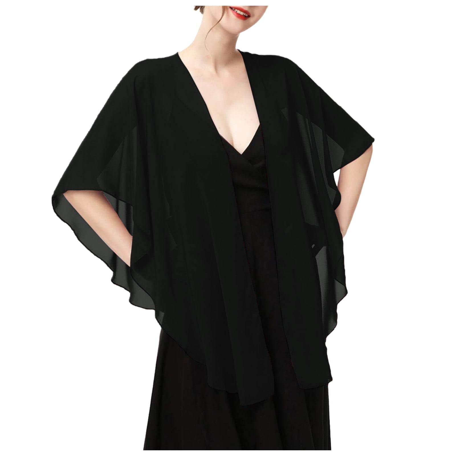 Womens Chiffon Shawls and Wraps Wedding Party Sheer Shawl Scarf for Evening  Dresses Accessories Cover Up Formal Cardigan Formal Dress with Wrap  Pantsuit 1920 Style Dresses for Women Women Shawl - Walmart.com