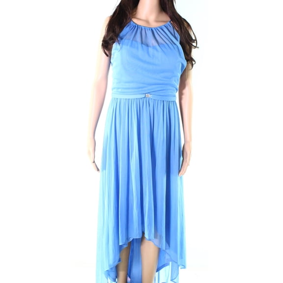 Womens Chiffon Spaghetti Strap A-Line Dress 6