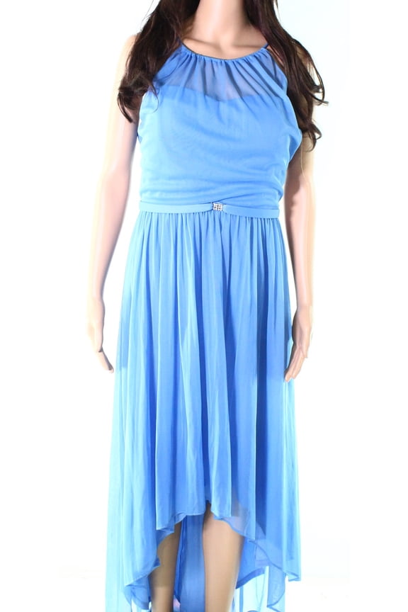 Womens Chiffon Spaghetti Strap A-Line Dress 6
