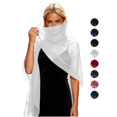 thumbnail image 1 of Womens Chiffon Wrap Scarf Elegant Sheer Soft Breathable Evening Cover up Wedding Party Shawl Scarf, 1 of 7