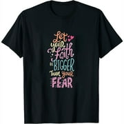 ADICOM Womens Christian Bible Religious Quote Vers Faith Motivation T-Shirt Black Small
