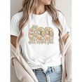 thumbnail image 1 of Womens Christian Graphic Tees "My God Will Never Fail" Inspirational Scripture Print T Shirts Cotton Floral Pattern Tops,S-5XL, 1 of 6