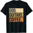 thumbnail image 1 of Womens Christian Guitar Player Guitarist I God Guitars Coffee T-Shirt Black 2X-Large, 1 of 5