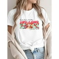 thumbnail image 1 of Womens Christian Pattern Tops "Taste & See" Psalm 34:8 Strawberry Floral Graphic Tees Worship Print T Shirts for Daily Outfits,S-5XL, 1 of 6