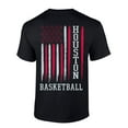 thumbnail image 1 of Mens Basketball Tshirt Houston Basketball Flag Team Color Short Sleeve T-shirt-Black-6xl, 1 of 1