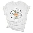 thumbnail image 1 of Womens Christian Tshirt Be Strong Be Brave Be Fearless Joshua 1:9 Short Sleeve T-shirt-White-4xl, 1 of 1