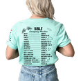 thumbnail image 1 of Womens Christian Tshirt Bible Emergency Numbers Scripture Back Design Christian T-shirt Graphic Tee-MInt-small, 1 of 4