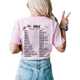 thumbnail image 1 of Womens Christian Tshirt Bible Emergency Numbers Scripture Back Design Christian T-shirt Graphic Tee-PInk-xl, 1 of 4