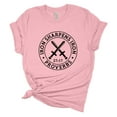 thumbnail image 1 of Womens Christian Tshirt Iron Sharpens Iron Proverbs 27:17 Jesus Christian Short Sleeve T-shirt Graphic Tee-Light Pink-5xl, 1 of 1