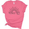 thumbnail image 1 of Womens Christian Tshirt Redeemed Ephesians 1:7 Sunshine Short Sleeve T-Shirt-Pink-XXXL, 1 of 1
