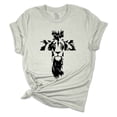 thumbnail image 1 of Womens Christian Tshirt The Lion of Judah Cross Jesus Christian Short Sleeve T-shirt Graphic Tee-Athletic Heather-5xl, 1 of 1