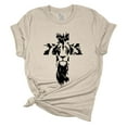 thumbnail image 1 of Womens Christian Tshirt The Lion of Judah Cross Jesus Christian Short Sleeve T-shirt Graphic Tee-Heather Dust-xl, 1 of 1