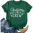thumbnail image 1 of Womens Christmas Light Merry And Bright T-Shirts Red Christmas Graphic Tee Tops (XXL,23 Green), 1 of 1