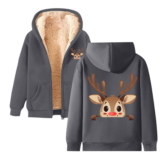 Bd Machine Womens Christmas Loose Fit Hoodie Functional Long Sleeve Machine ...