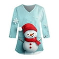 Womens Christmas Nurse Uniforms Xmas Snowflake Print Medical Scrub