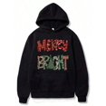 thumbnail image 1 of Womens Christmas Pattern Printed Hoodies Womens Graphic Tees Machine Washable Festive Clothing Fashion Hooded Sweatshirt With Pockets With Drawstring, 1 of 4