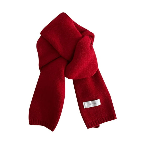 Womens Christmas Plaid Thick Warm Shawl Scarf