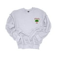 thumbnail image 1 of Womens Christmas Sweatshirt Candycane Crest Festive Holiday Crewneck Sweatshirt-Ash Grey-xl, 1 of 1