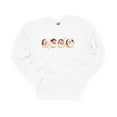 thumbnail image 1 of Womens Christmas Sweatshirt Cheerful Santas Festive Holiday Crewneck Sweatshirt-White-large, 1 of 4