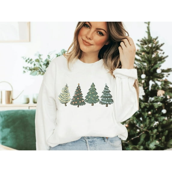 Womens Christmas Sweatshirt, Christmas Crewneck