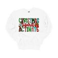thumbnail image 1 of Womens Christmas Sweatshirt Christmas Spirit Activate Crewneck Sweatshirt-White-5xl, 1 of 1