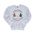 thumbnail image 1 of Womens Christmas Sweatshirt Farm Fresh Christmas Tree Cakes Ready to Eat Festive Holiday Crewneck Sweatshirt-Ash Grey-small, 1 of 1