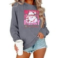 thumbnail image 1 of Womens Christmas Sweatshirt Funny Cute Xmas Holiday Crewneck Sweatshirts Winter Long Sleeve Pullover Tops, 1 of 4