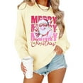 thumbnail image 1 of Womens Christmas Sweatshirt Funny Cute Xmas Holiday Crewneck Sweatshirts Winter Long Sleeve Pullover Tops, 1 of 2