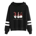 thumbnail image 1 of Womens Christmas Sweatshirt Ms Christmas Printing Long Sleeve Hooded Jacket Womens Hoodie Black L, 1 of 3