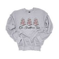 thumbnail image 1 of Womens Christmas Sweatshirt Oh Christmas Tree 3 Trees Crewneck Sweatshirt-Sports Grey-xl, 1 of 1