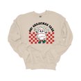 thumbnail image 1 of Womens Christmas Sweatshirt Oh Christmas Tree Checkered Crewneck Sweatshirt-Sand-xl, 1 of 1