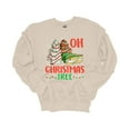thumbnail image 1 of Womens Christmas Sweatshirt Oh Christmas Tree Festive Crewneck Sweatshirt-Sand-medium, 1 of 1