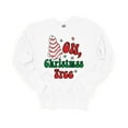 thumbnail image 1 of Womens Christmas Sweatshirt Oh Christmas Tree Retro Crewneck Sweatshirt-White-xxl, 1 of 1