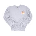thumbnail image 1 of Womens Christmas Sweatshirt Santa Crest Festive Holiday Crewneck Sweatshirt-Ash Grey-5xl, 1 of 1