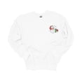 thumbnail image 1 of Womens Christmas Sweatshirt Santa With Tumbler Crest Festive Holiday Crewneck Sweatshirt-White-xxl, 1 of 1