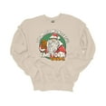 thumbnail image 1 of Womens Christmas Sweatshirt The Most Wonderful Time for A Beer Festive Holiday Crewneck Sweatshirt-Sand-5xl, 1 of 1