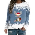 thumbnail image 1 of Womens Christmas Sweatshirts,Christmas Gnome Sweatshirt for Women Santa Claus Snowflake Graphic Sweatshirts Cute Holiday Sweater Pullover Tops, 1 of 3