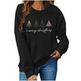 thumbnail image 1 of Womens Christmas Tree Print Sweatshirts Round Neck Tops Long Sleeve Blouses Comfort Casual Relaxed Fit Pullover Sweater Blouses Fall Fashion Outfits 2025 Christmas Fleece Teen Girls Christmas Clothes, 1 of 7