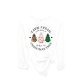 thumbnail image 1 of Womens Christmas Tshirt Farm Fresh Christmas Tree Cakes Ready to Eat Festive Holiday Long Sleeve T-shirt Graphic Tee-White-4xl, 1 of 1