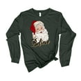 thumbnail image 1 of Womens Christmas Tshirt Santa Claus Believe Holiday Festive Ladies Long Sleeve T-shirt Graphic Tee-Heather Forest-xxl, 1 of 1