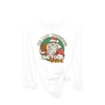 thumbnail image 1 of Womens Christmas Tshirt The Most Wonderful Time for A Beer Festive Holiday Long Sleeve T-shirt Graphic Tee-White-medium, 1 of 1