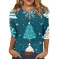 Womens Christmas Tunics or Tops To Wear with Leggings Christmas Tree