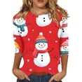 Womens Christmas Tunics or Tops To Wear with Leggings Christmas Tree