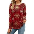 Womens Christmas Tunics or Tops To Wear with Leggings Xmas Snowflake