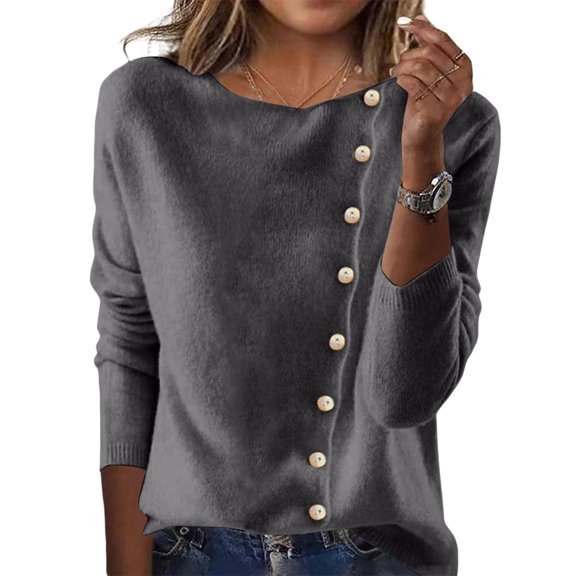 Womens Chunky Knit Cardigan Sweaters Button Down Mock Neck Open Front Jacket Winter Casual Outerwear