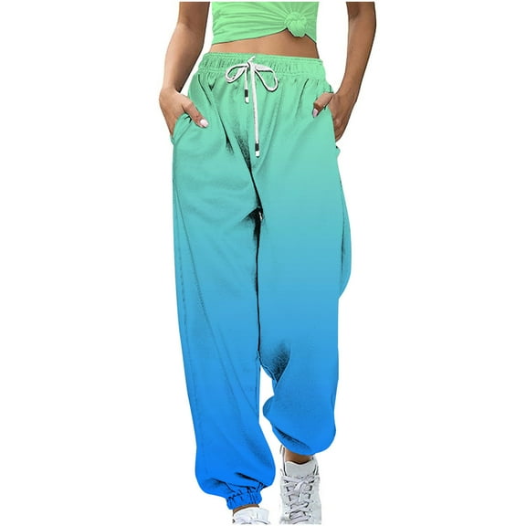 Womens Cinch Bottom Track Sweat Pants Comfy Lounge Joggers Workout Athletic Baggy Loose Yoga Sweatpants with Pocket