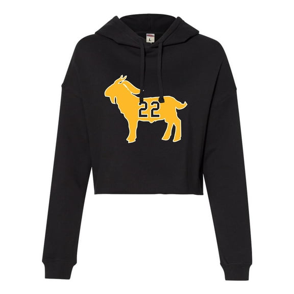 Womens Clark Goat 22 Cropped Hooded Sweatshirt