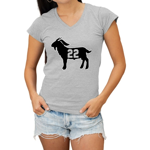 Womens Clark Goat 22 V Neck T-Shirt